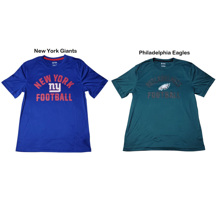 NFL Men's Double Covered Short Sleeve Poly Fashion Top