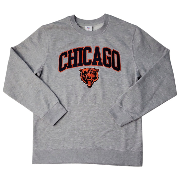 NFL Men Embroidery Soft Warm Ribbed Cuff & Hem Crewneck Sweatshirt