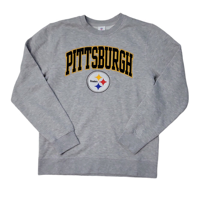 NFL Men Embroidery Soft Warm Ribbed Cuff & Hem Crewneck Sweatshirt