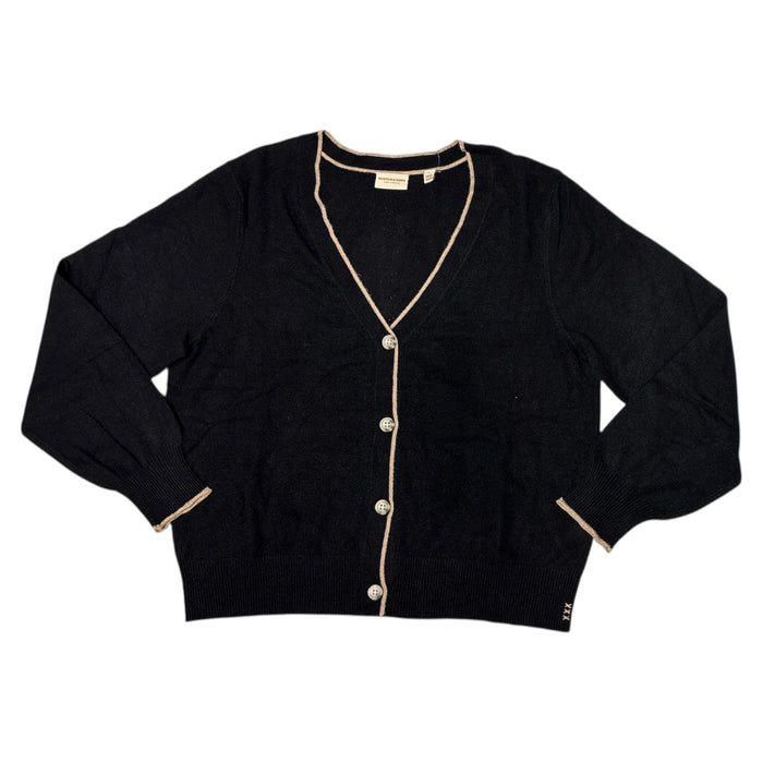 Scotch & Soda Women's Classic Contrast Trimmed Cardigan Sweater