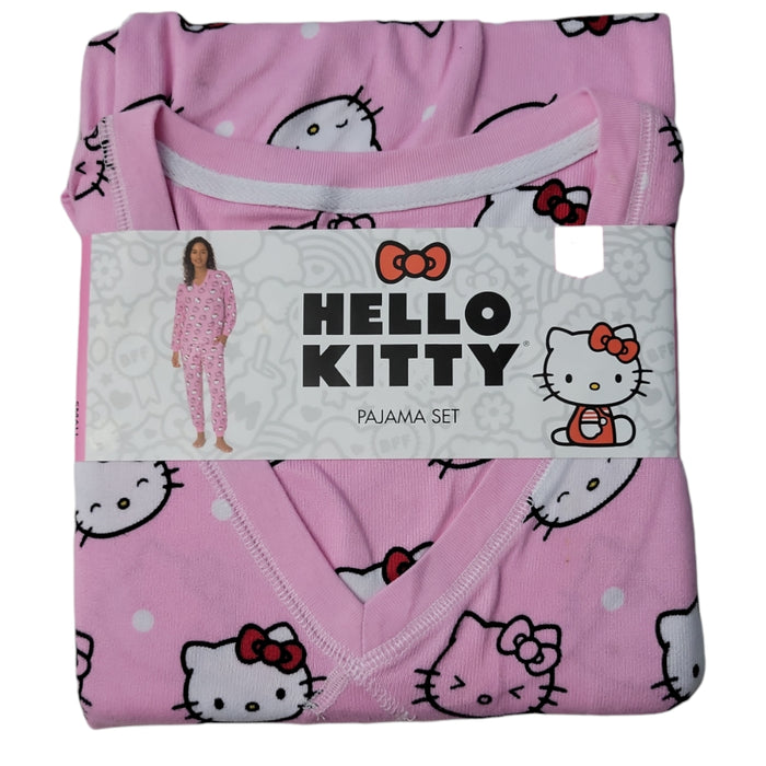 Character Women's Long Sleeve V-Neck Soft Pajama Set