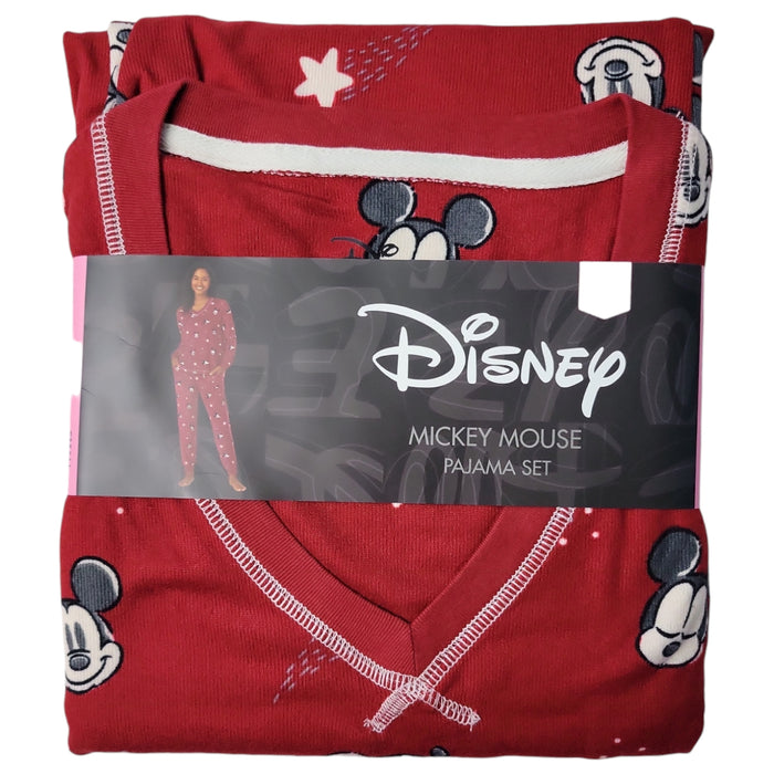 Character Women's Long Sleeve V-Neck Soft Pajama Set