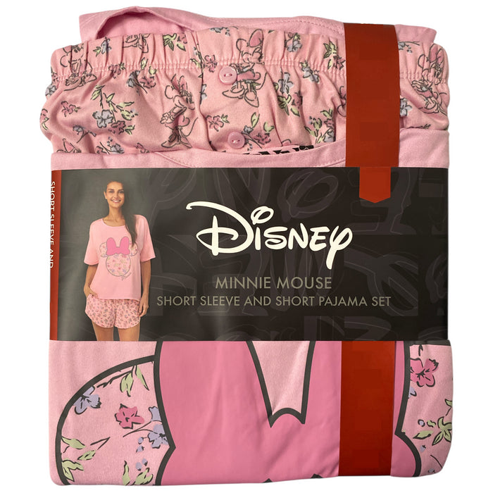 Character Womens Lightweight 2-Piece Short Sleeve and Short Pajama Set
