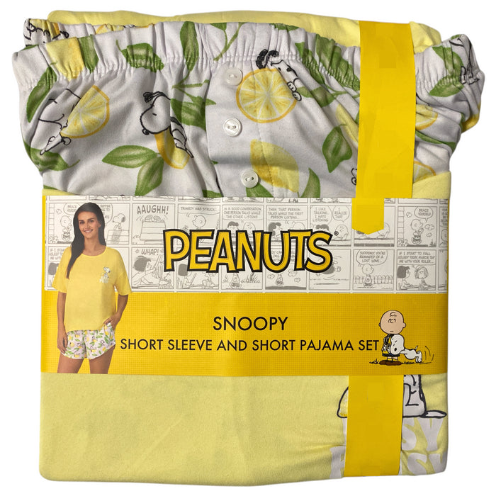 Character Womens Lightweight 2-Piece Short Sleeve and Short Pajama Set