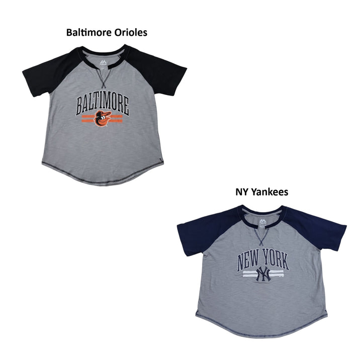 MLB Women's Officially Licensed Short Sleeve T-Shirt