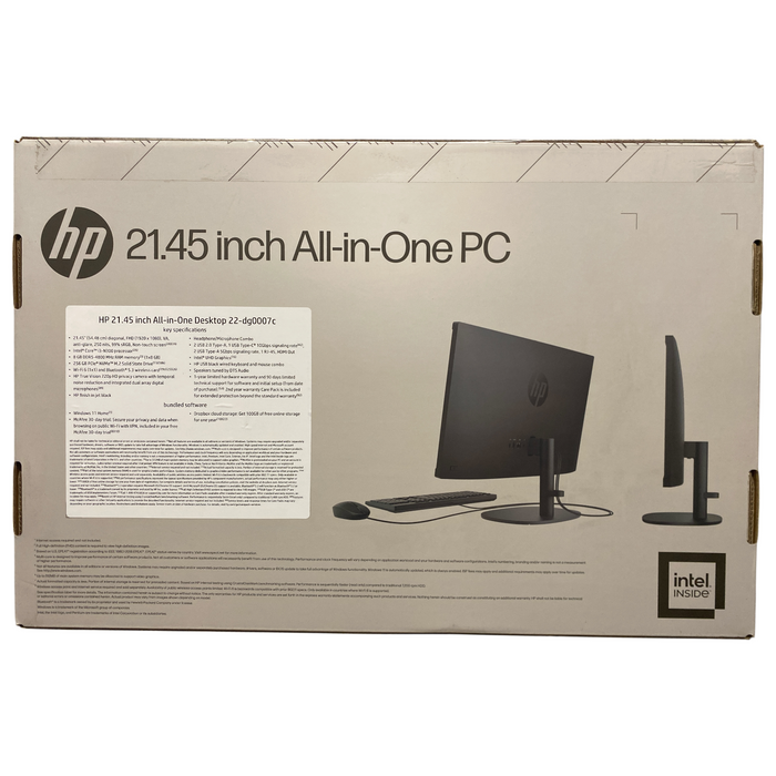 HP All-In-One Desktop 21.45" Intel Core i3-N300, 8GB DDR5, 256GB SSD, Intel UHD