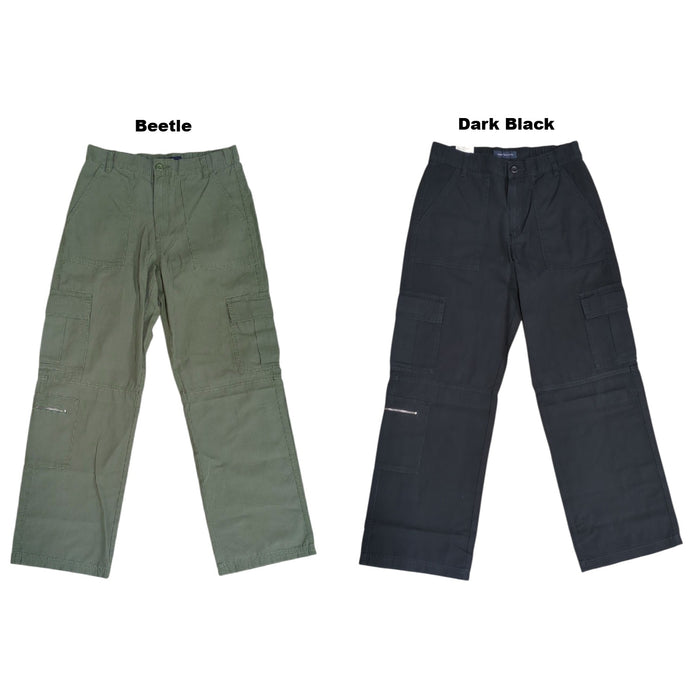 Aeropostale Women's Relaxed Fit Mid Rise Straight Leg Utility Cargo Pant