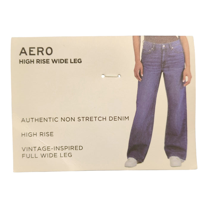 Aeropostale Women's High Rise Vintage Inspired Wide Leg Jean