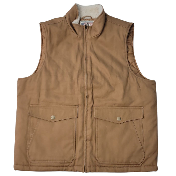 WP WEATHERPROOF Men's Sherpa Collar Full-Zip Workwear Vest