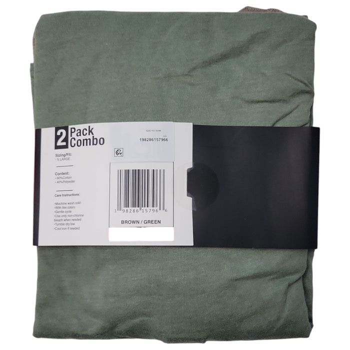 WP Weatherproof Men's 2 Pack Soft Short Sleeve Henley