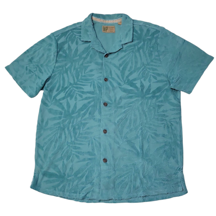 WP Weatherproof Men's Jacquard Print Soft Terry Shirt