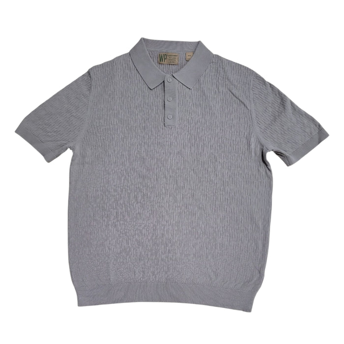 WP Weatherproof Men's Staggered Rib Short Sleeve Polo