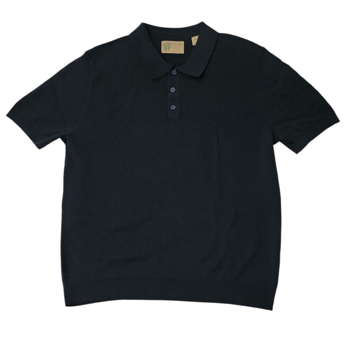 WP Weatherproof Men's Staggered Rib Short Sleeve Polo