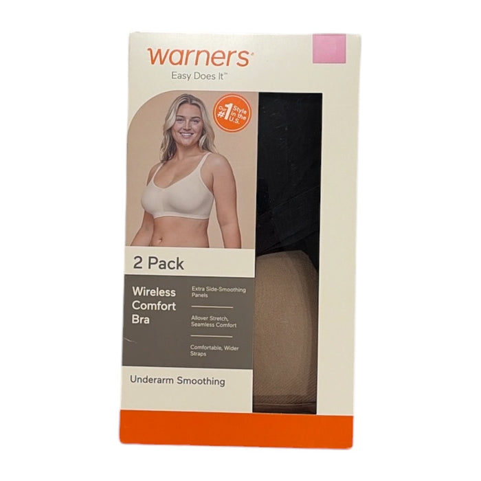 Warners Women's 2-Pack Wireless Lightly Lined Seamless Bra
