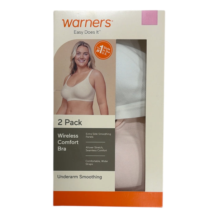 Warners Women's 2-Pack Wireless Lightly Lined Seamless Bra