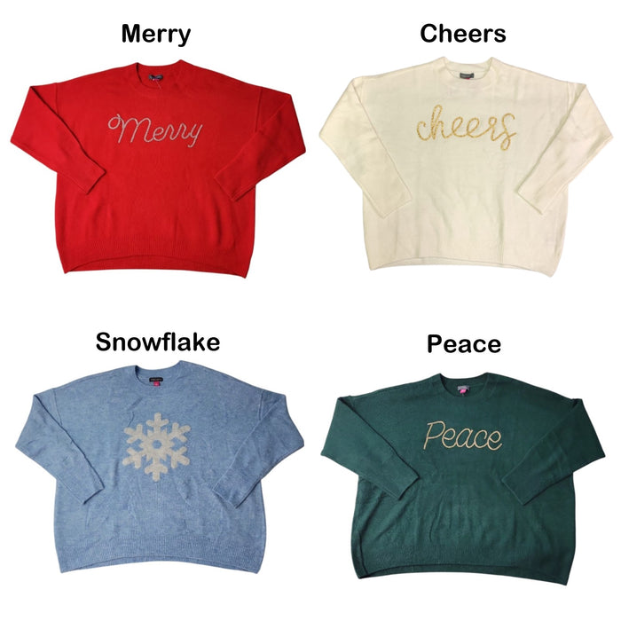 Vince Camuto Women's Warm Cozy Festive Holiday Sweater