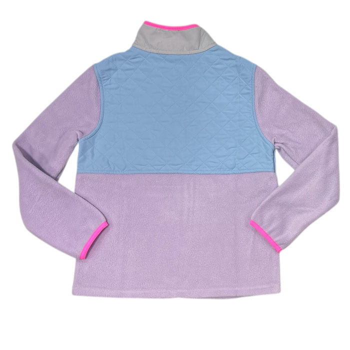 Eddie Bauer Girl's Regular Fit Polar Fleece Full Zip Mock Neck Jacket