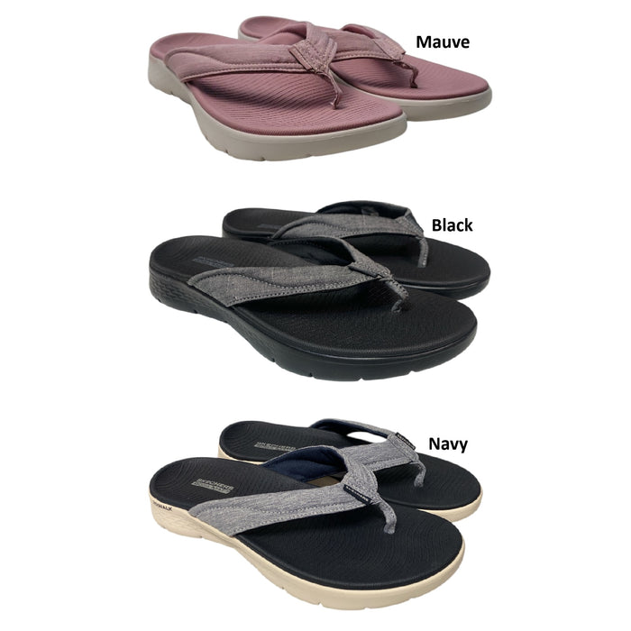 Skechers Women's Easy Care Lightweight Go Walk Flip-Flop