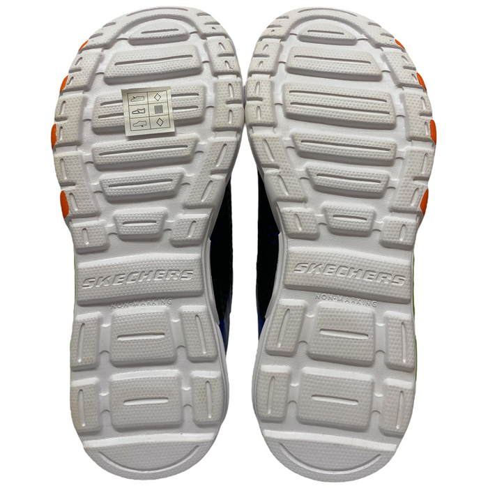 Skechers Boys Flex-Glow Bolt Light-Up Stretch Laced Sneaker