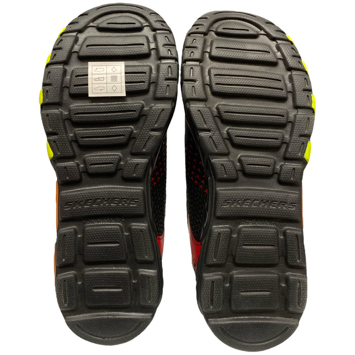 Skechers Boys Flex-Glow Bolt Light-Up Stretch Laced Sneaker