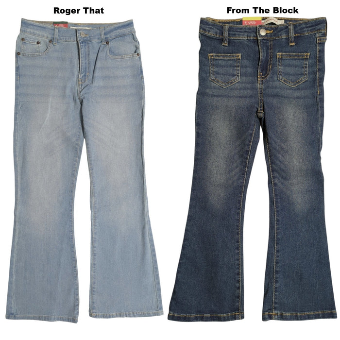 Levi's Girls Comfort Stretch Denim With Adjustable Waist Flare Jeans