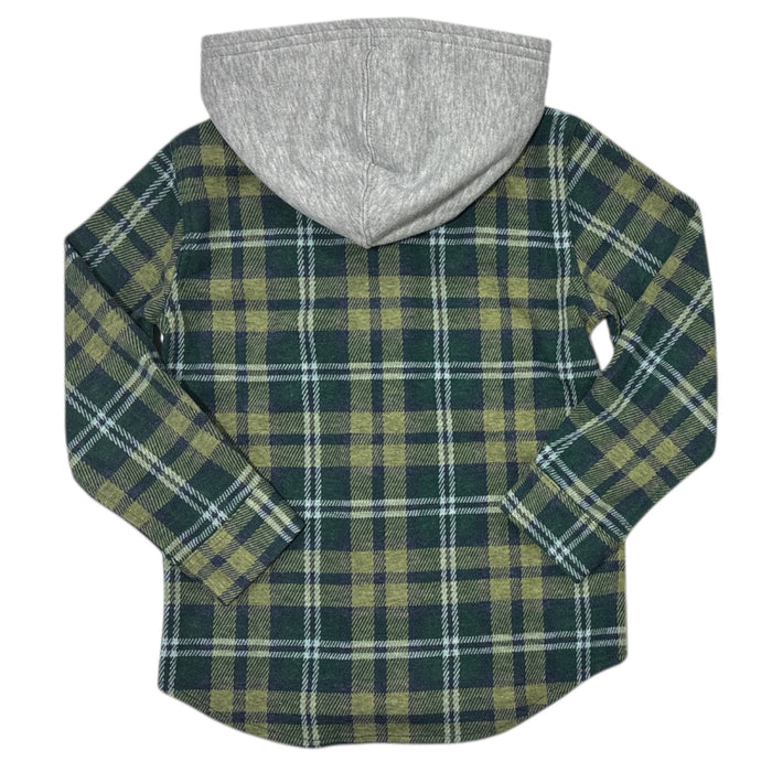 Levi's Boys Warm Regular Fit Button Up Flannel Hooded Overshirt
