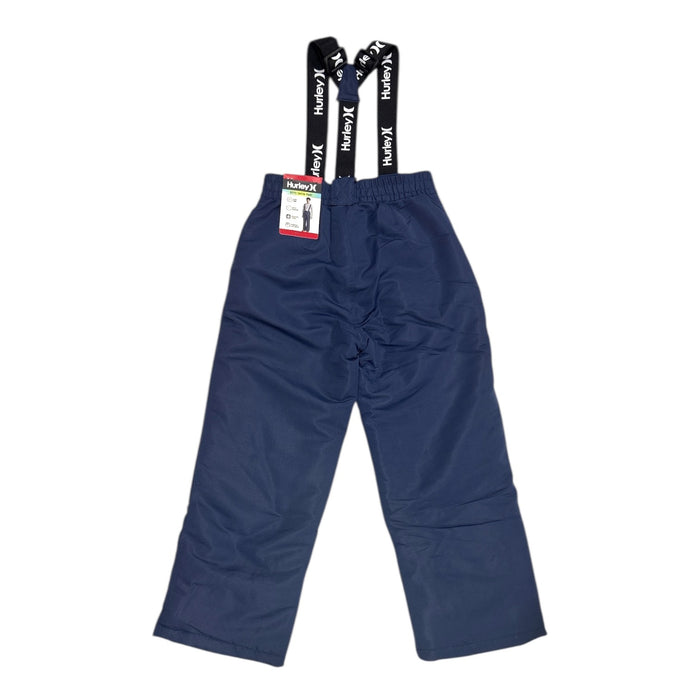 Hurley Boys Water Resistant Lined Snow Pant with Removable Suspenders