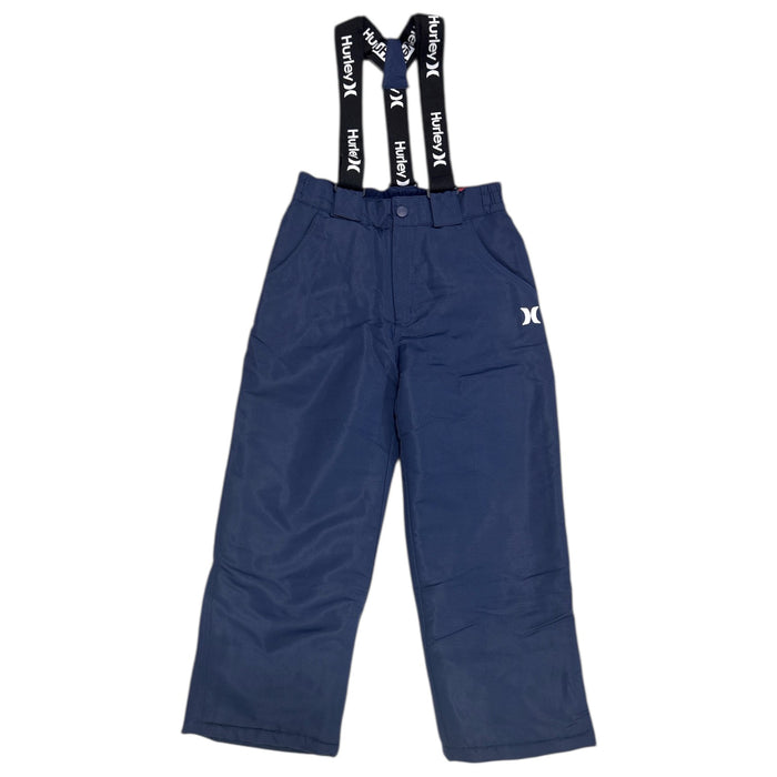 Hurley Boys Water Resistant Lined Snow Pant with Removable Suspenders