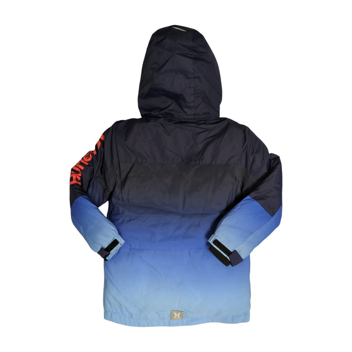 Hurley Boys Sherpa Lined Water-Resistant Snow Jacket with Powder Skirt