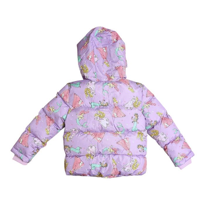 Character Toddler Girls Cozy Sherpa Lined Puffer Jacket