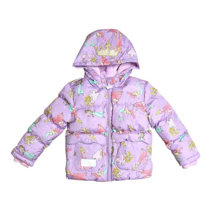 Character Toddler Girls Cozy Sherpa Lined Puffer Jacket