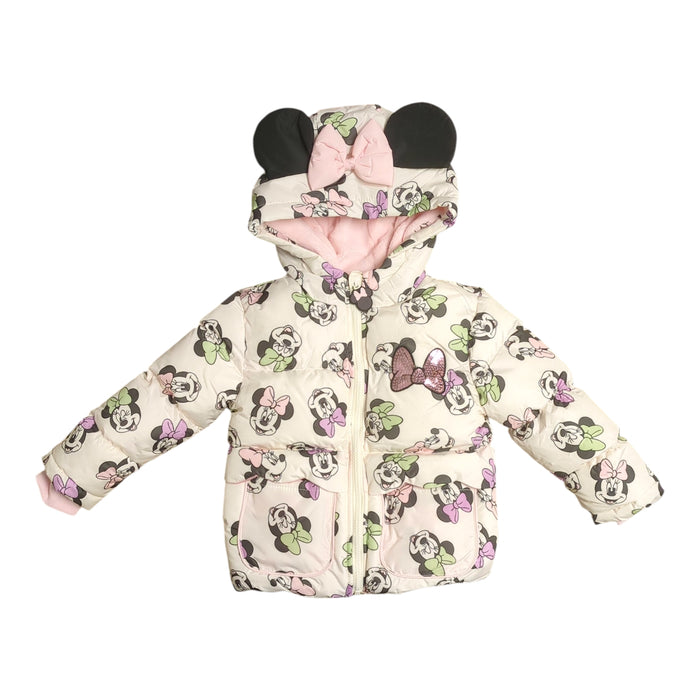 Character Toddler Girls Cozy Sherpa Lined Puffer Jacket