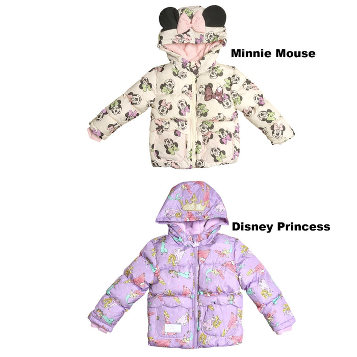 Character Toddler Girls Cozy Sherpa Lined Puffer Jacket
