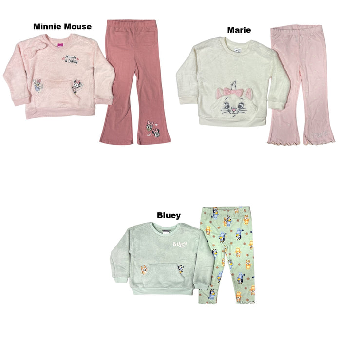 Childrens Apparel Network Girl's Cozy 2-Piece Character Set