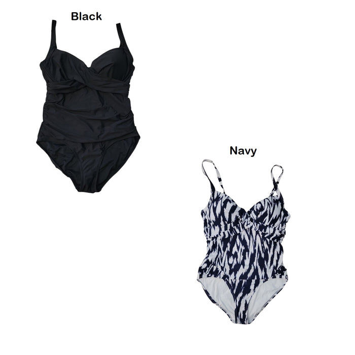 Anne Cole Limited Edition Drape Front One-Piece Swimsuit