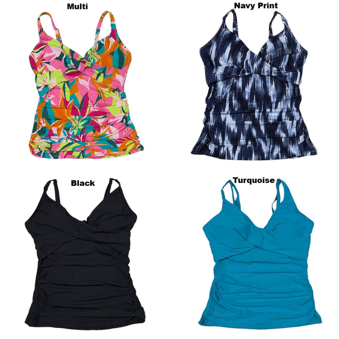 Anne Cole Women's Limited Edition UPF 50 Tankini Top