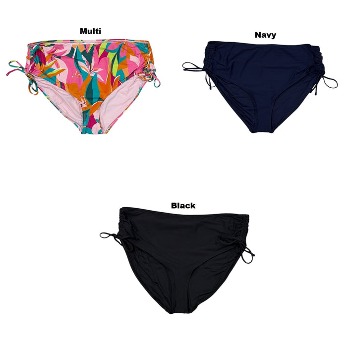 Anne Cole Limited Edition Women's Mid Rise Waist Full Coverage Swim Bottoms
