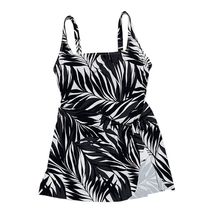 Anne Cole Women's UPF 50 4-Way Stretch Wrap Tie Swim Dress