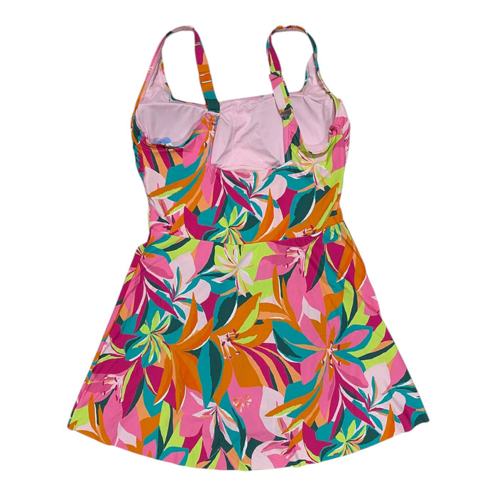 Anne Cole Women's UPF 50 4-Way Stretch Wrap Tie Swim Dress