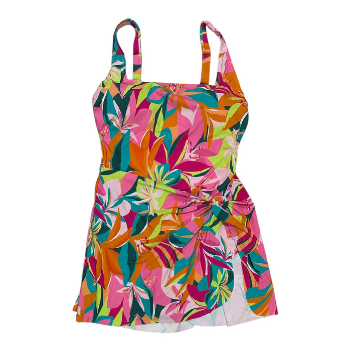 Anne Cole Women's UPF 50 4-Way Stretch Wrap Tie Swim Dress