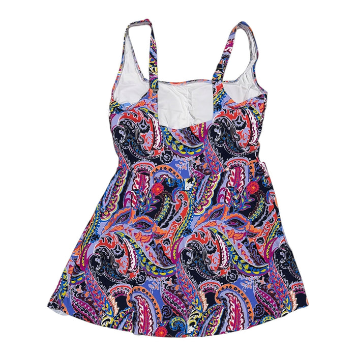 Anne Cole Women's UPF 50 4-Way Stretch Wrap Tie Swim Dress