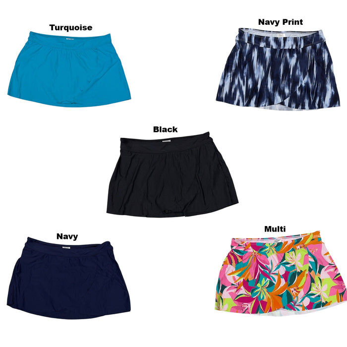 Anne Cole Limited Edition Women's Mid-Rise UPF 50 Swim Skirt