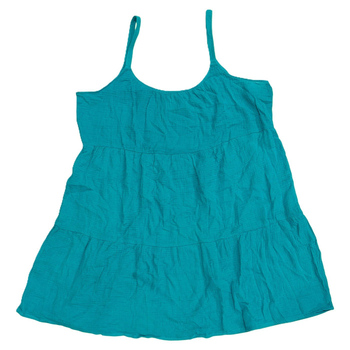 Anne Cole Women's Breathable 100% Cotton Gauze Ruffle Dress Cover Up
