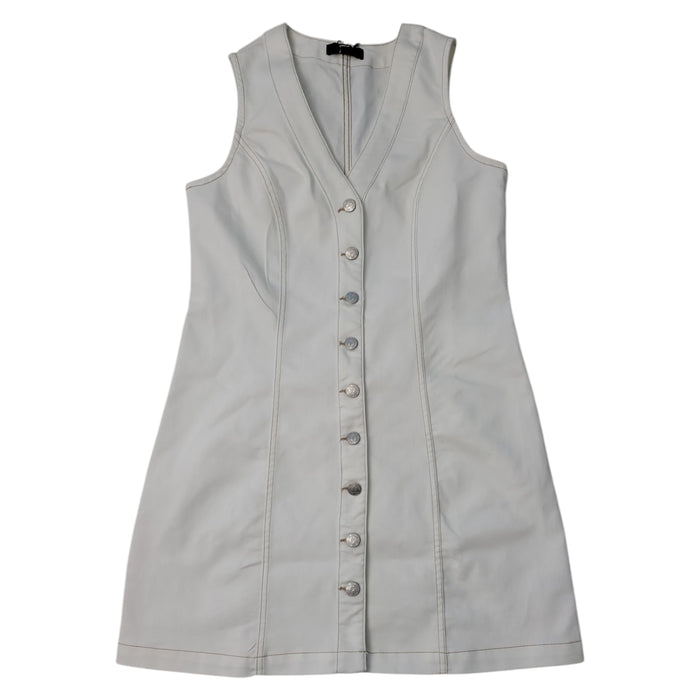 Frye Women's Sleeveless Stretch Denim V-Neck Mini Dress