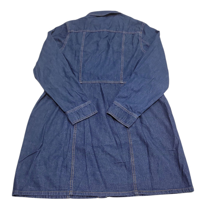 Frye Women's 100% Cotton Form Fitting Buttons Pockets Mini Denim Dress