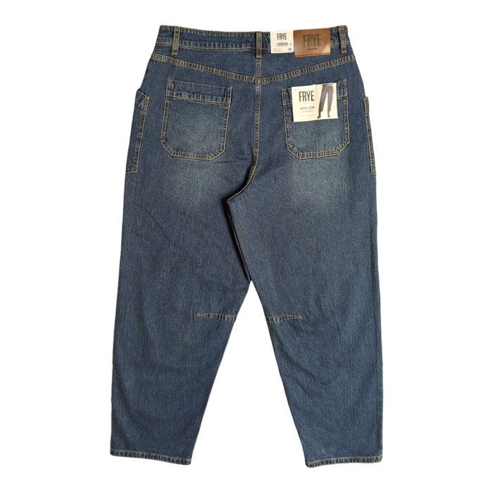 Frye Women's Vintage Inspired 5-Pocket Button Fly Barrel Jean