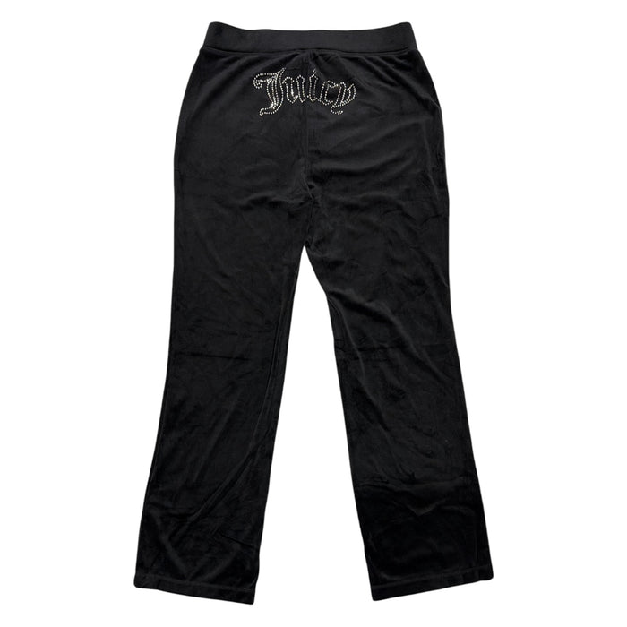 Juicy Couture Women's Midweight Iconic Rhinestone Logo Velour Pant