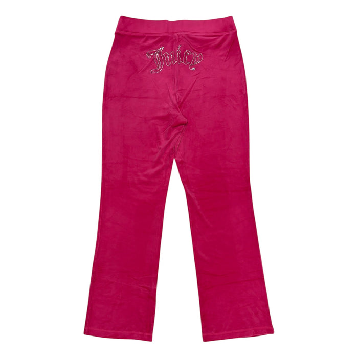 Juicy Couture Women's Midweight Iconic Rhinestone Logo Velour Pant