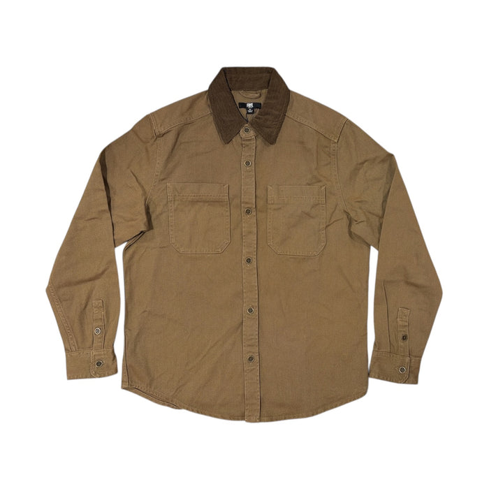 Frye Men's Relaxed Fit Dual Chest Pocketed Denim Barn Shacket