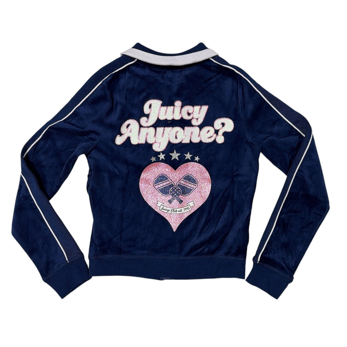 Juicy Couture Women's Cotton Velour Pickleball Jacket